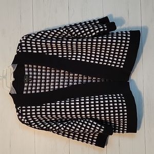 Worthington | Black & White Cardigan | XL